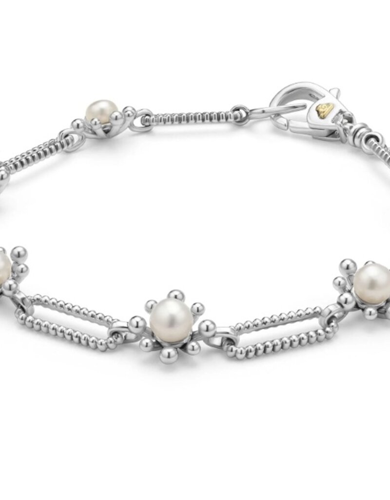LAGOS Luna Fleur Pearl Link Bracelet