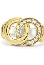 LAGOS Signature Caviar Two-Tone Interlocking Diamond Statement Ring