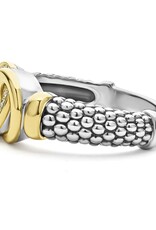 LAGOS Signature Caviar Two-Tone Interlocking Diamond Ring