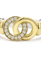 LAGOS Signature Caviar Two-Tone Interlocking Diamond Ring