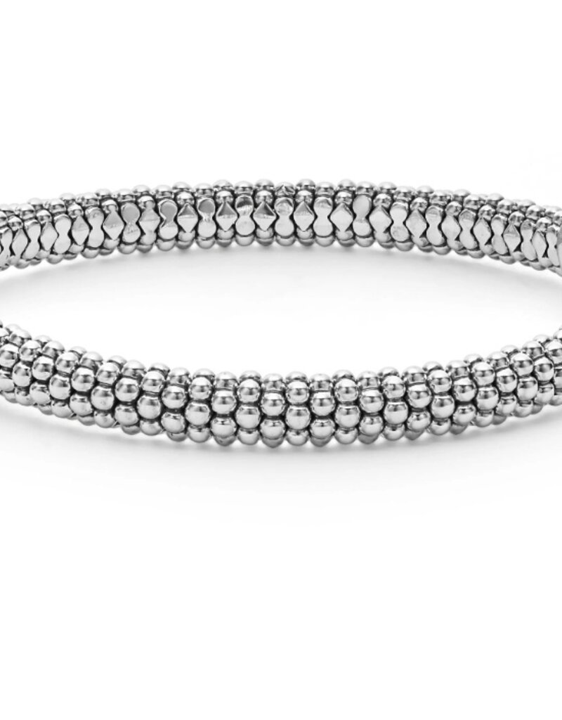 LAGOS Caviar Lux Double X Caviar Diamond Bracelet 6mm