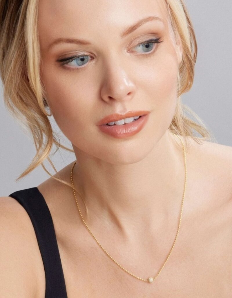 LAGOS Covet 18K Gold Diamond Sphere Nekclace
