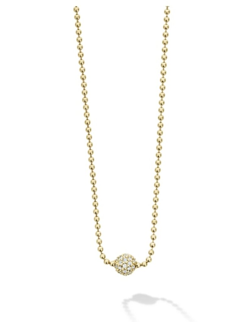 LAGOS Covet 18K Gold Diamond Sphere Nekclace