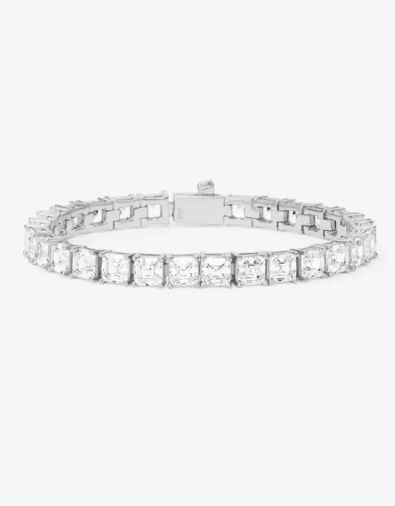 J.HOFFMAN'S Queen's Tennis Bracelet- White Crystal
