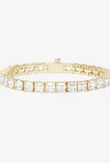 J.HOFFMAN'S Queen's Tennis Bracelet- White Crystal