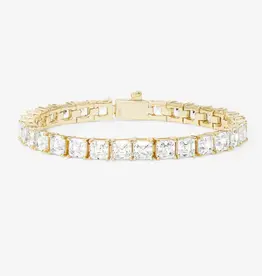 J.HOFFMAN'S Queen's Tennis Bracelet- White Crystal