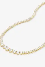 J.HOFFMAN'S 18' Not Your Basic Graduated Tennis Necklace