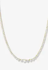 J.HOFFMAN'S 18' Not Your Basic Graduated Tennis Necklace
