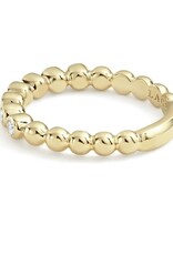 LAGOS Cavair Gold 18K Gold and Diamond Stacking Ring