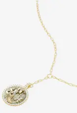 J.HOFFMAN'S Zodiac Medallion Necklace in Gold