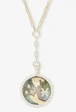 J.HOFFMAN'S Zodiac Medallion Necklace in Gold