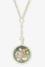 J.HOFFMAN'S Zodiac Medallion Necklace in Gold