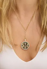 J.HOFFMAN'S Zodiac Medallion Necklace in Gold