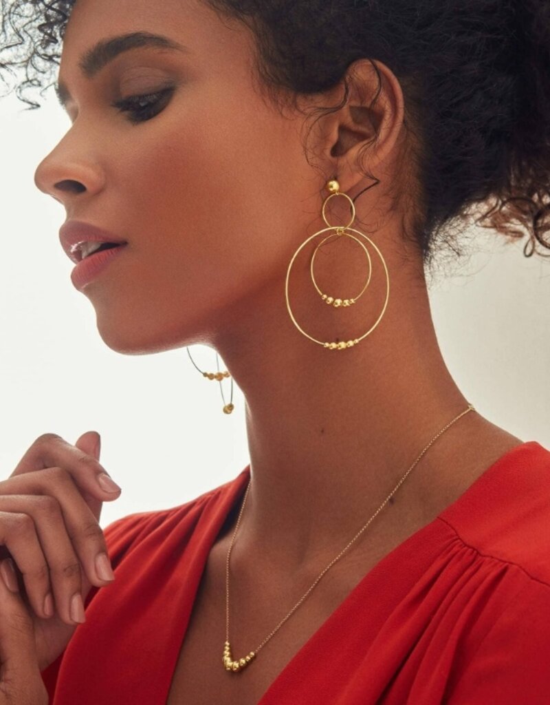 LAGOS 18k Caviar Gold Graduated Beaded Necklace