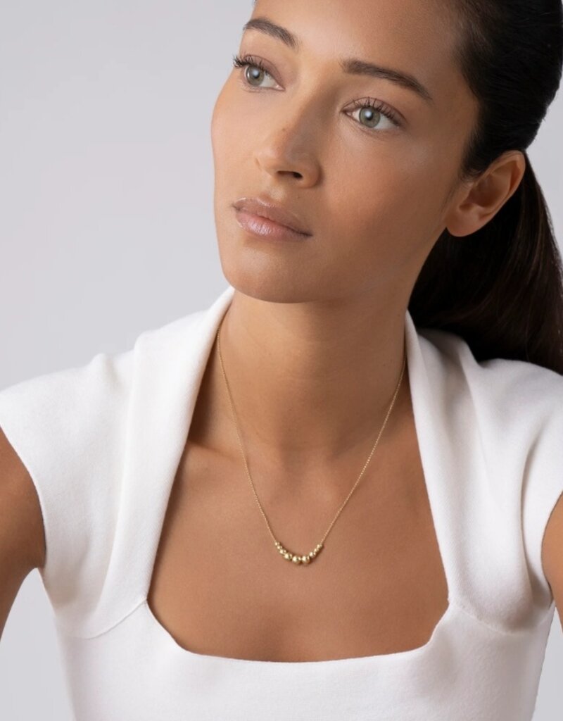 LAGOS 18k Caviar Gold Graduated Beaded Necklace