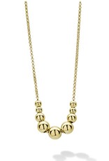 LAGOS 18k Caviar Gold Graduated Beaded Necklace