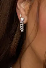 J.HOFFMAN'S Pave Julian Soft Chain Hoops