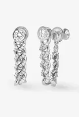 J.HOFFMAN'S Pave Julian Soft Chain Hoops