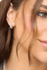 J.HOFFMAN'S Pave Julian Soft Chain Huggies