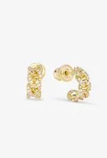 J.HOFFMAN'S Pave Julian Soft Chain Huggies