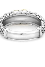 LAGOS Caviar Lux Gold Diamond X Ring