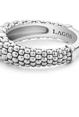 LAGOS Caviar Lux Gold Diamond X Ring