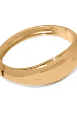 Cascade Lumina Hinged Bangle in Gold