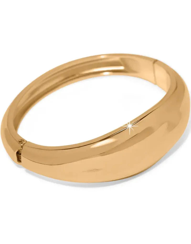 Cascade Lumina Hinged Bangle in Gold