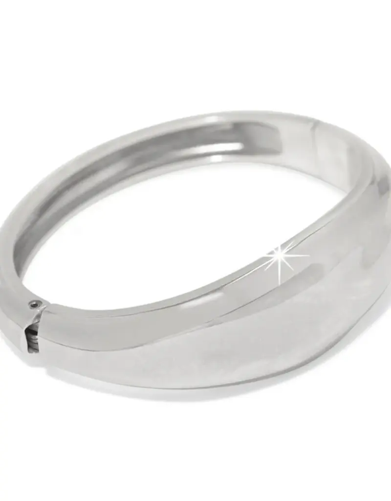 Cascade Lumina Hinged Bangle in Silver