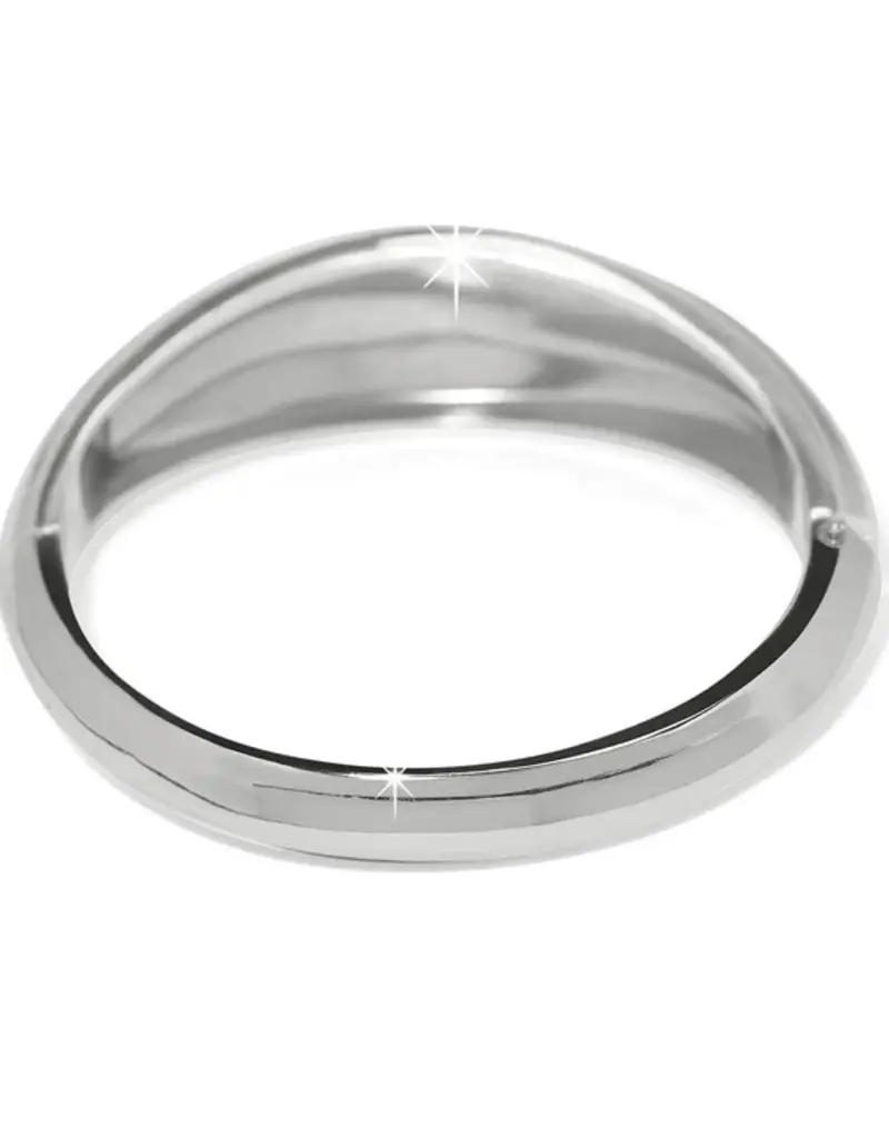 Cascade Lumina Hinged Bangle in Silver