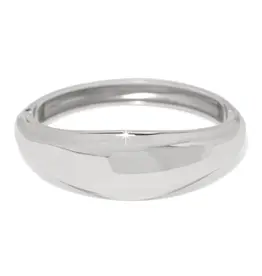 Cascade Lumina Hinged Bangle in Silver