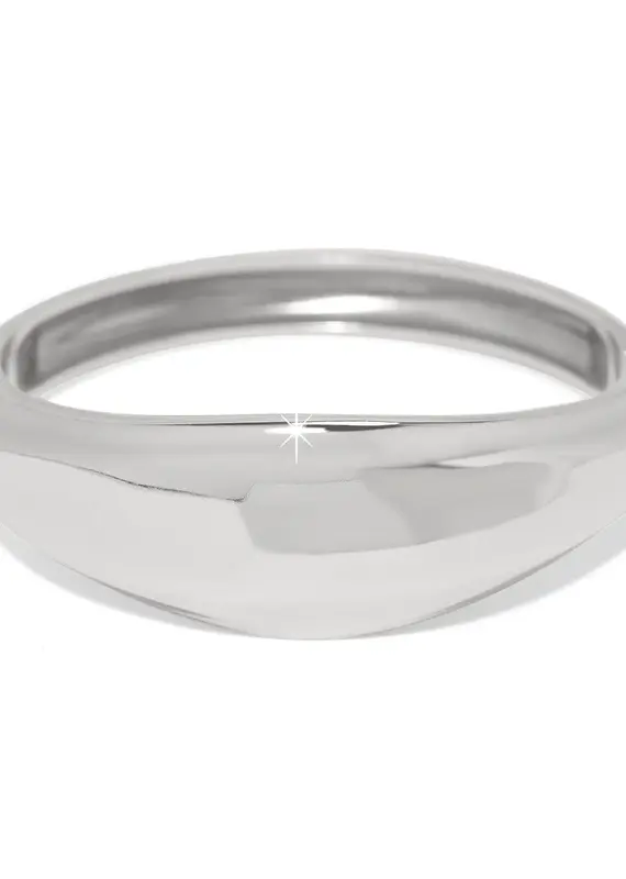 Cascade Lumina Hinged Bangle in Silver