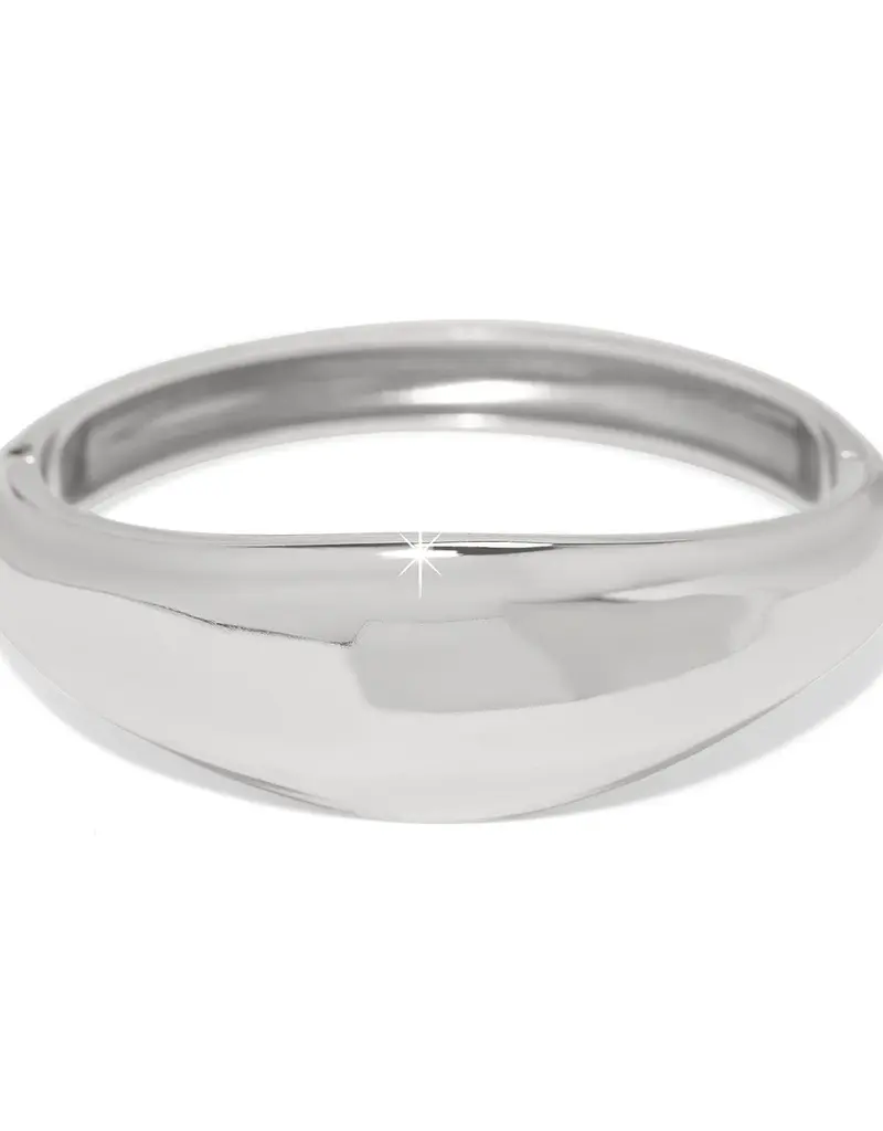 Cascade Lumina Hinged Bangle in Silver