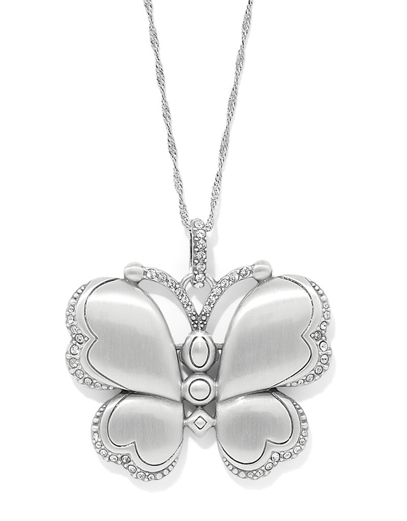 Trust Your Journey Blues Butterfly Necklace
