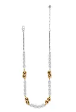 Interlok Single Knot Drop Collar Necklace