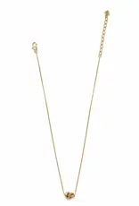 Interlok Single Knot Mini Necklace in Gold