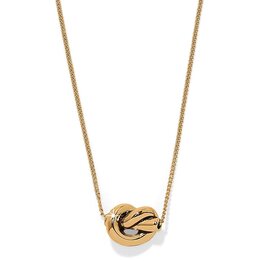 Interlok Single Knot Mini Necklace in Gold
