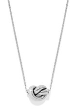 Interlok Single Knot Mini Necklace in Silver