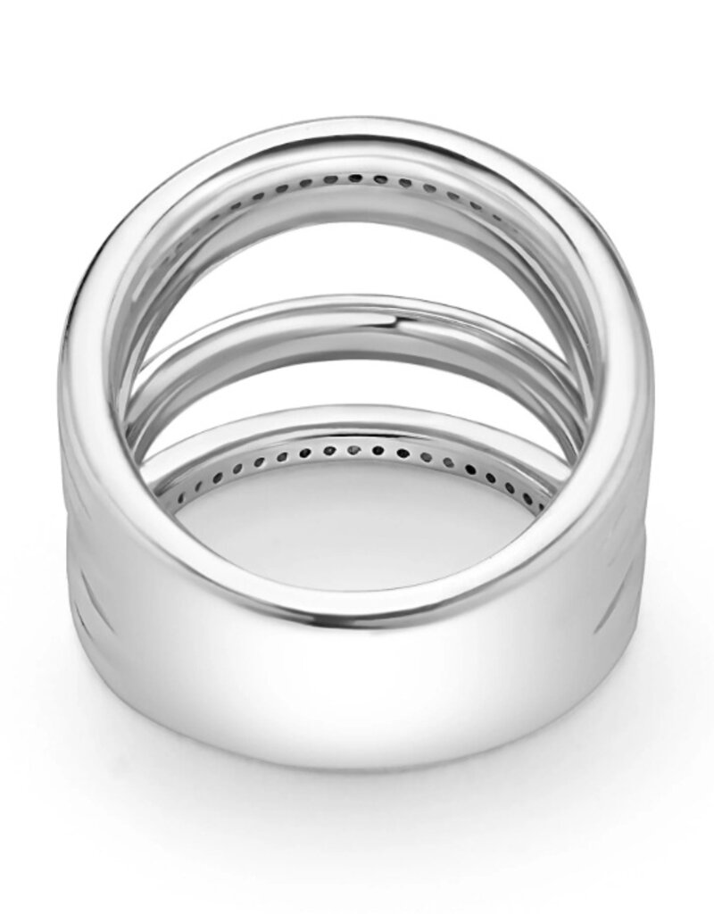 LAGOS Caviar Lux Two-Tone Five Row Diamond Ring