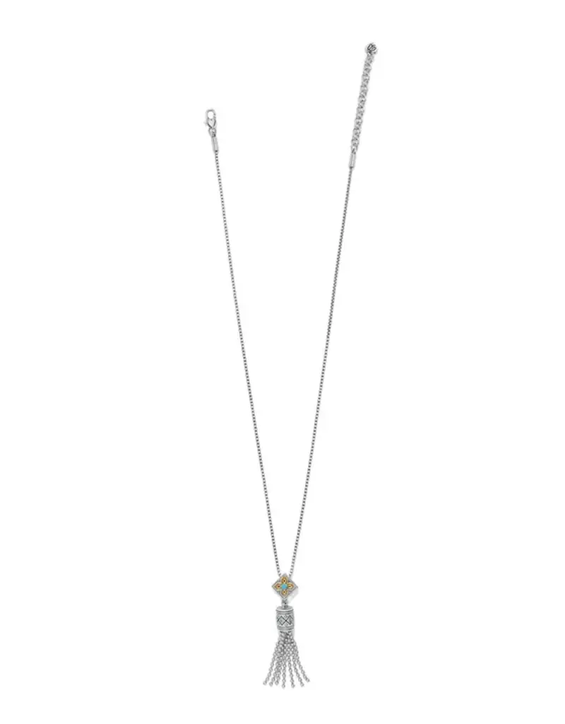 Mosaic Cerrillos Tassel Necklace