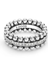 LAGOS Caviar Spark Caviar Beaded Diamond Ring
