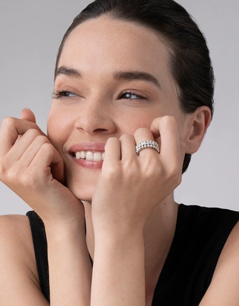 LAGOS Caviar Spark Caviar Beaded Diamond Ring