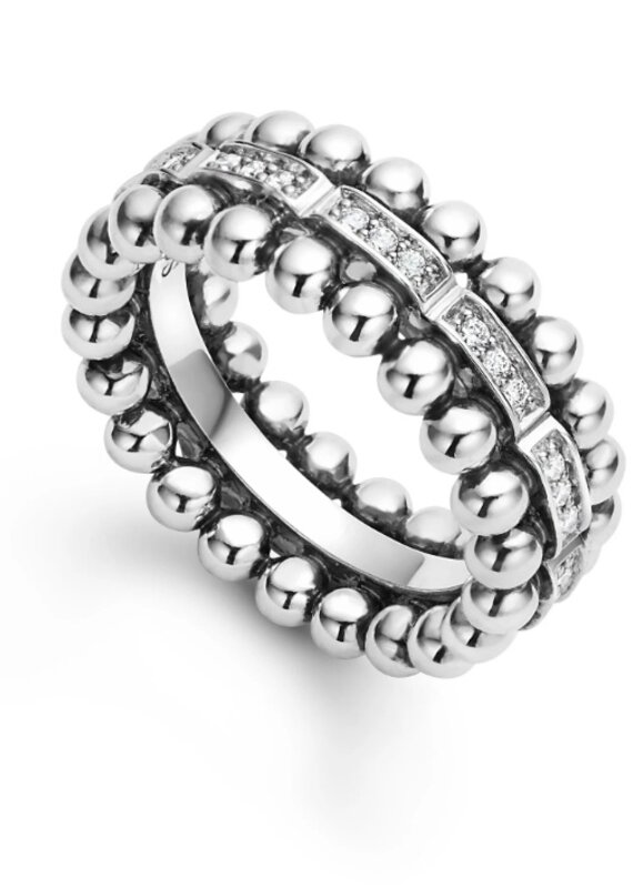LAGOS Caviar Spark Caviar Beaded Diamond Ring