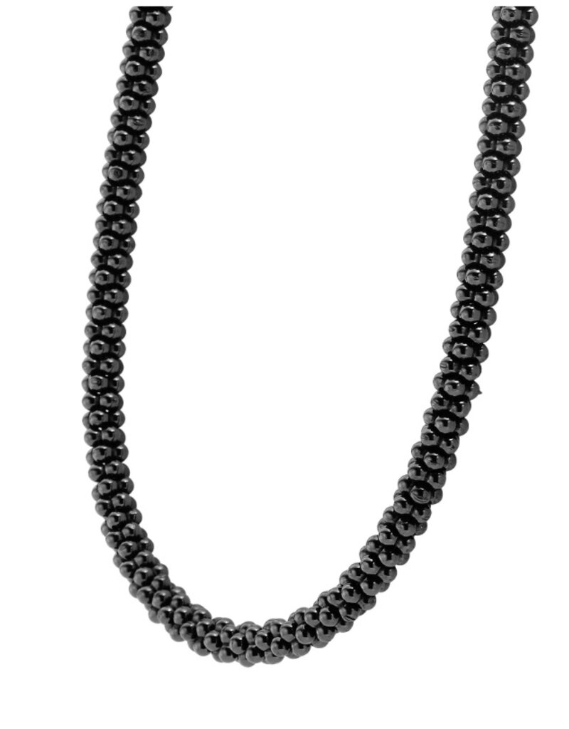 LAGOS Black Caviar Black Ceramic Beaded Necklace | 5mm