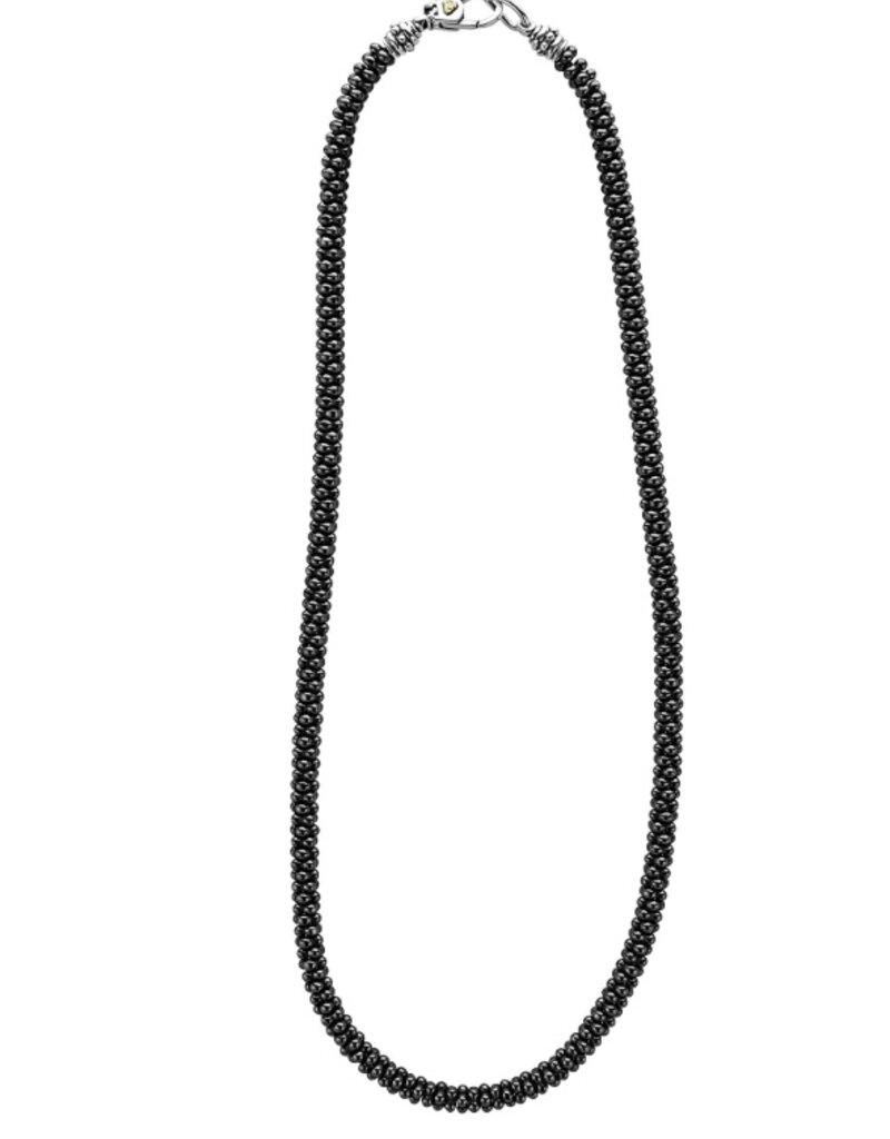 LAGOS Black Caviar Black Ceramic Beaded Necklace | 5mm