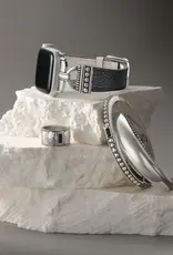 Pretty Tough Gem Wide Band Ring in Black