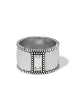 Pretty Tough Gem Wide Band Ring in Clear