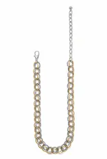 Pebble Link Two Tone Necklace