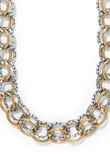 Pebble Link Two Tone Necklace