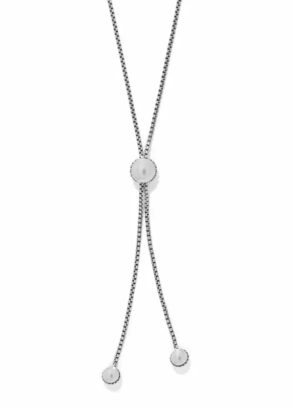 Pretty Tough Bold Stud Lariate Necklace